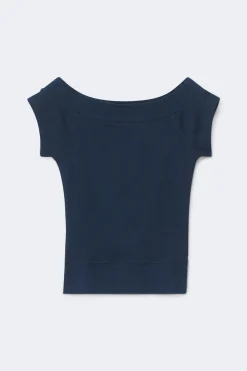 Gina Tricot Y short sleeve top Blå