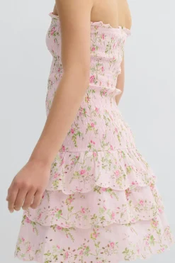 Gina Tricot Y smock dress Hvit Discount