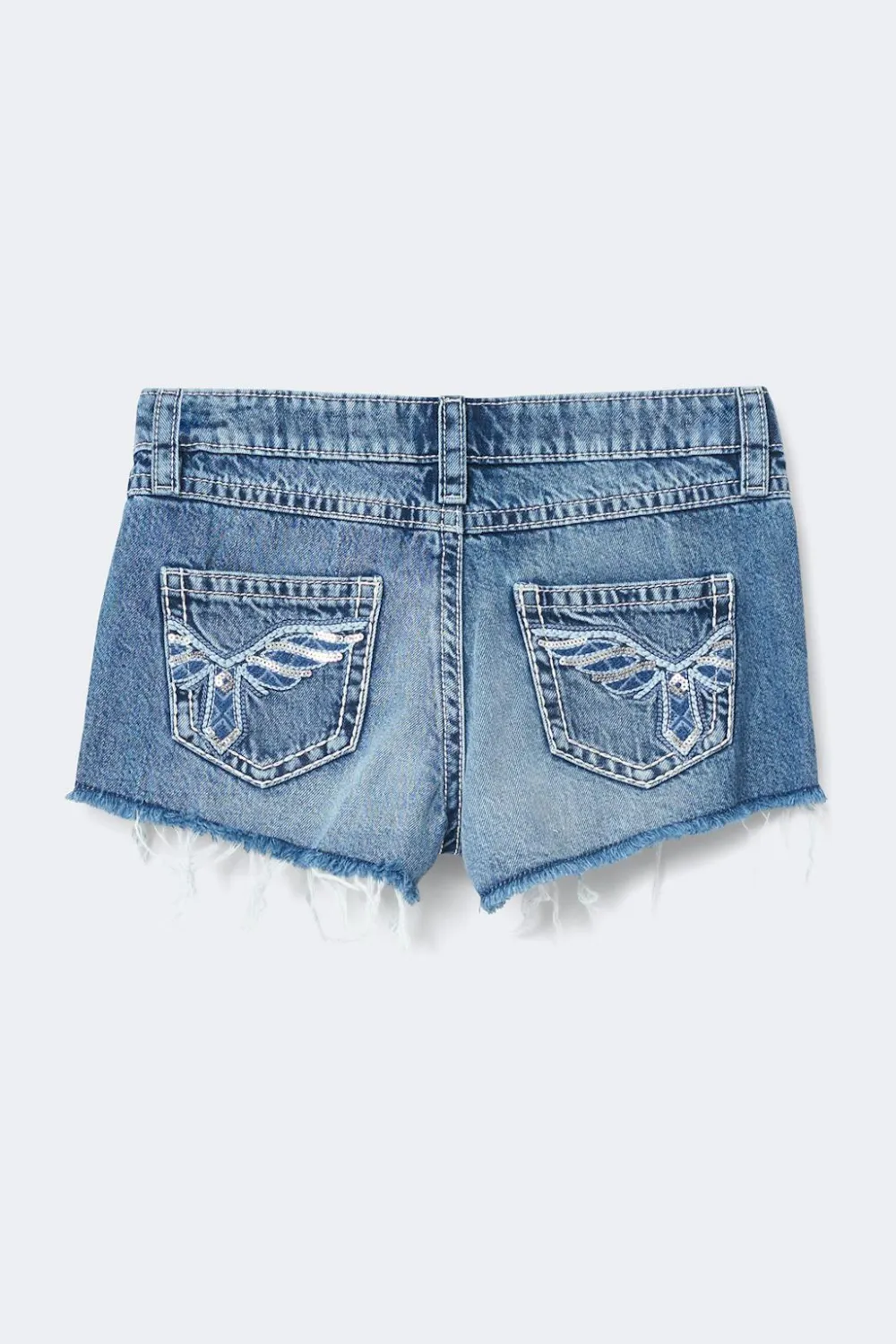 Gina Tricot Y sparkle low denim shorts Blå Discount