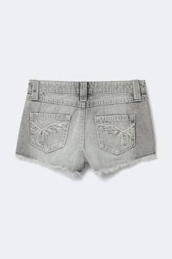 Gina Tricot Y sparkle low denim shorts Clearance