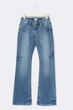 Gina Tricot Y sparkle low flare jeans Blå Online