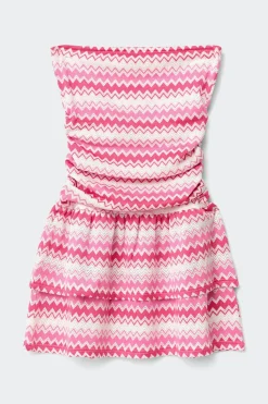 Gina Tricot Y stripe bandeau dress Hvit Online