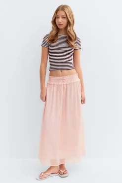 Gina Tricot Y tassel chiffon skirt Rosa Best
