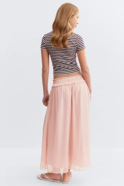 Gina Tricot Y tassel chiffon skirt Rosa Best