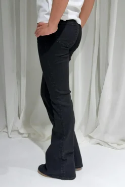 Gina Tricot Y too clean flare jeans Svart Outlet