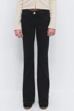 Gina Tricot Y too clean flare jeans Svart Outlet
