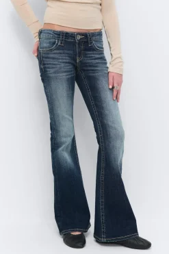 Gina Tricot Y too messy flare jeans Blå Hot
