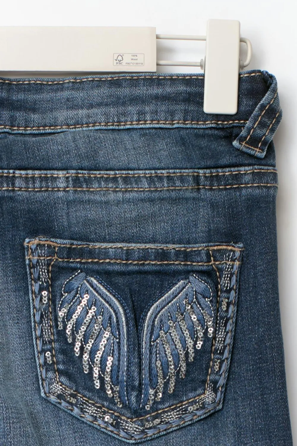 Gina Tricot Y too messy flare jeans Blå Hot