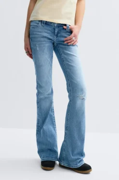 Gina Tricot Y too messy flare jeans Blå Hot