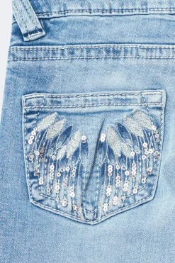 Gina Tricot Y too messy flare jeans Blå Hot