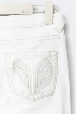 Gina Tricot Y too messy flare jeans Hvit Hot