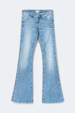 Gina Tricot Y too messy flare jeans tall Blå Online