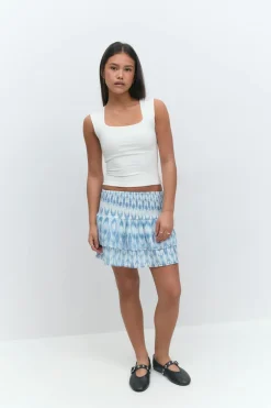 Gina Tricot Y two layer multi skirt Blå Sale