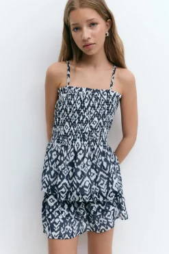 Gina Tricot Y two layer multi skirt Blå Online