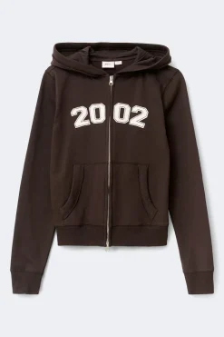 Gina Tricot Y y2k 2 way zip hoodie Brun Online