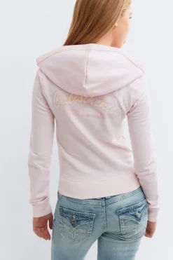 Gina Tricot Y y2k 2 way zip hoodie Rosa Outlet