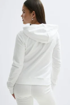 Gina Tricot Y y2k 2 way zip hoodie Hvit Hot