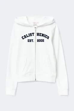 Gina Tricot Y y2k 2 way zip hoodie Hvit Hot