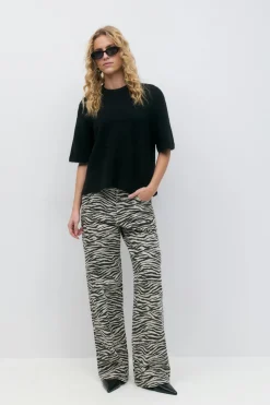 Gina Tricot Zebra jeans Svart Sale