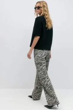 Gina Tricot Zebra jeans Svart Sale