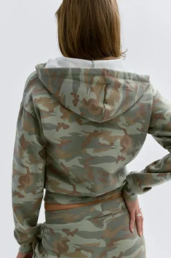 Gina Tricot 14+ zip hoodie Grønn New
