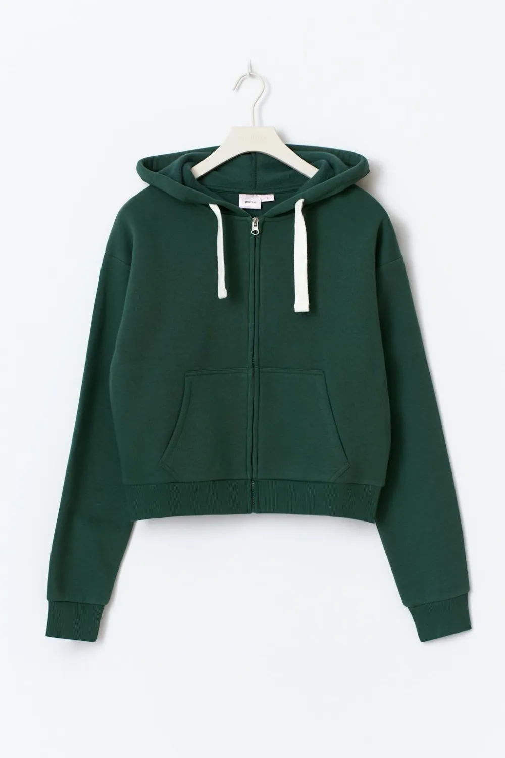 Gina Tricot 14+ zip hoodie Grønn Sale