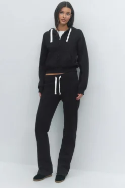 Gina Tricot 14+ zip hoodie Svart