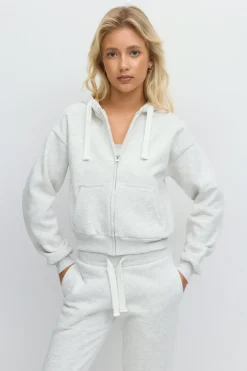 Gina Tricot 14+ zip hoodie Grå New