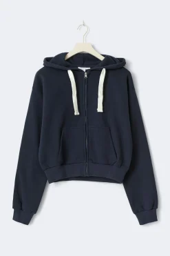 Gina Tricot 14+ zip hoodie Blå Clearance