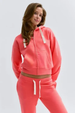 Gina Tricot 14+ zip hoodie Rosa New
