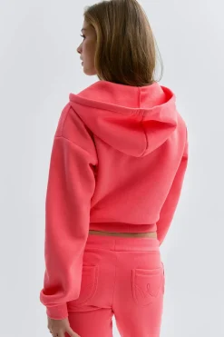 Gina Tricot 14+ zip hoodie Rosa New