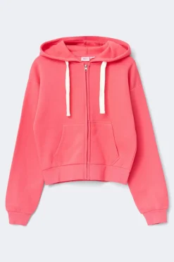 Gina Tricot 14+ zip hoodie Rosa New