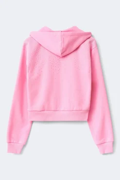 Gina Tricot 14+ zip hoodie Rosa Discount