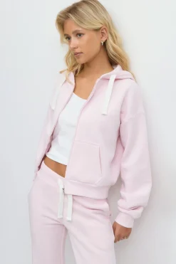 Gina Tricot 14+ zip hoodie Rosa