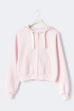 Gina Tricot 14+ zip hoodie Rosa
