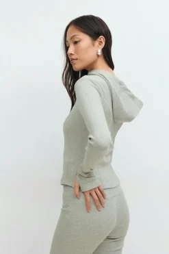 Gina Tricot Zip hoodie jacket Grå New