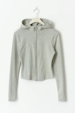 Gina Tricot Zip hoodie jacket Grå New