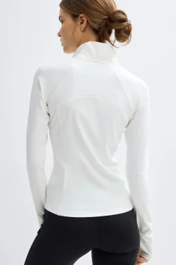 Gina Tricot Zip yoga jacket Hvit Outlet