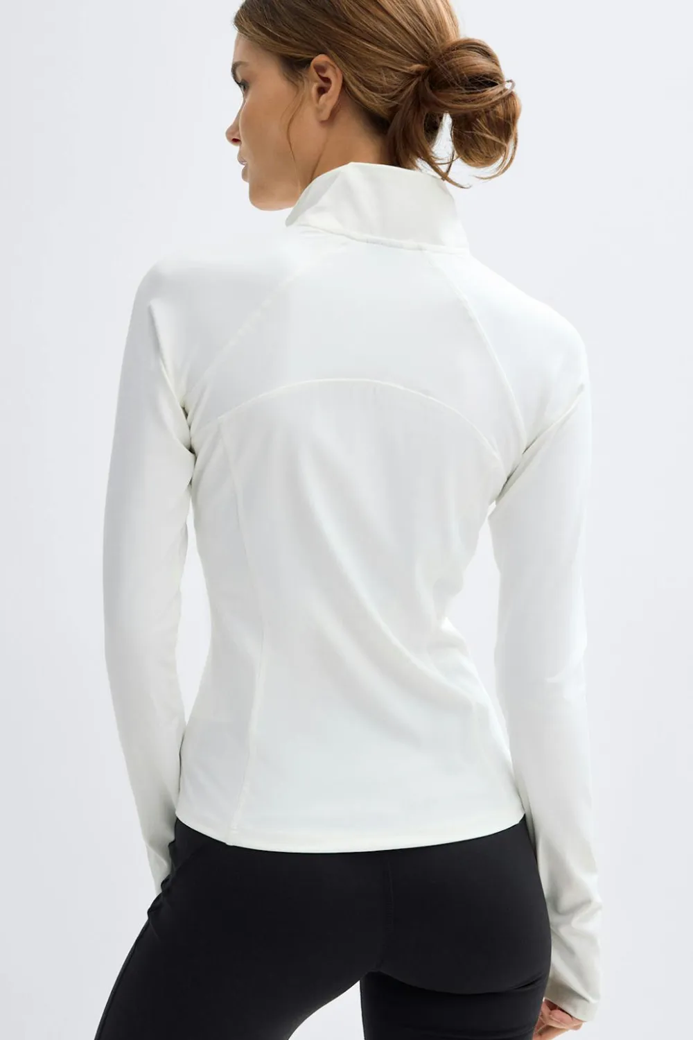 Gina Tricot Zip yoga jacket Hvit Outlet