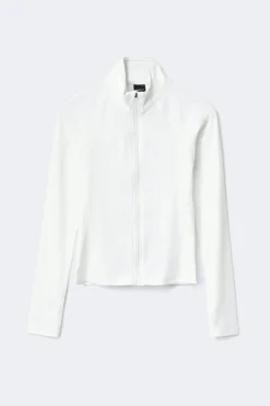 Gina Tricot Zip yoga jacket Hvit Outlet